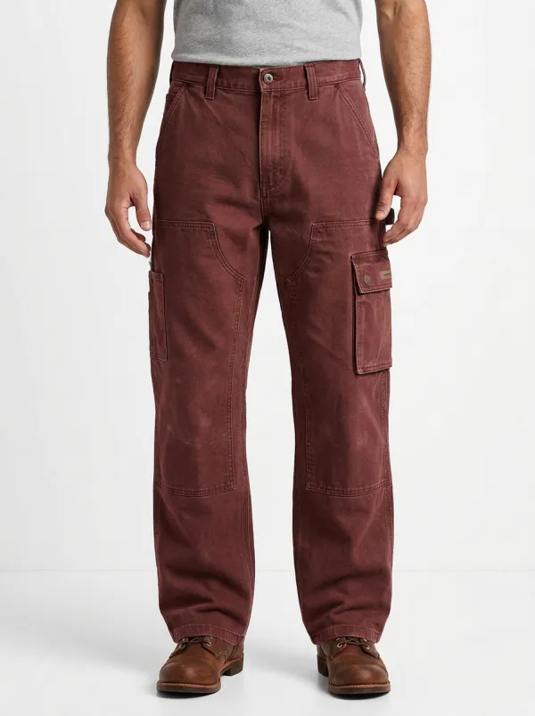 Men's Relaxed Canvas Outdoor Utility Cargo Pants
