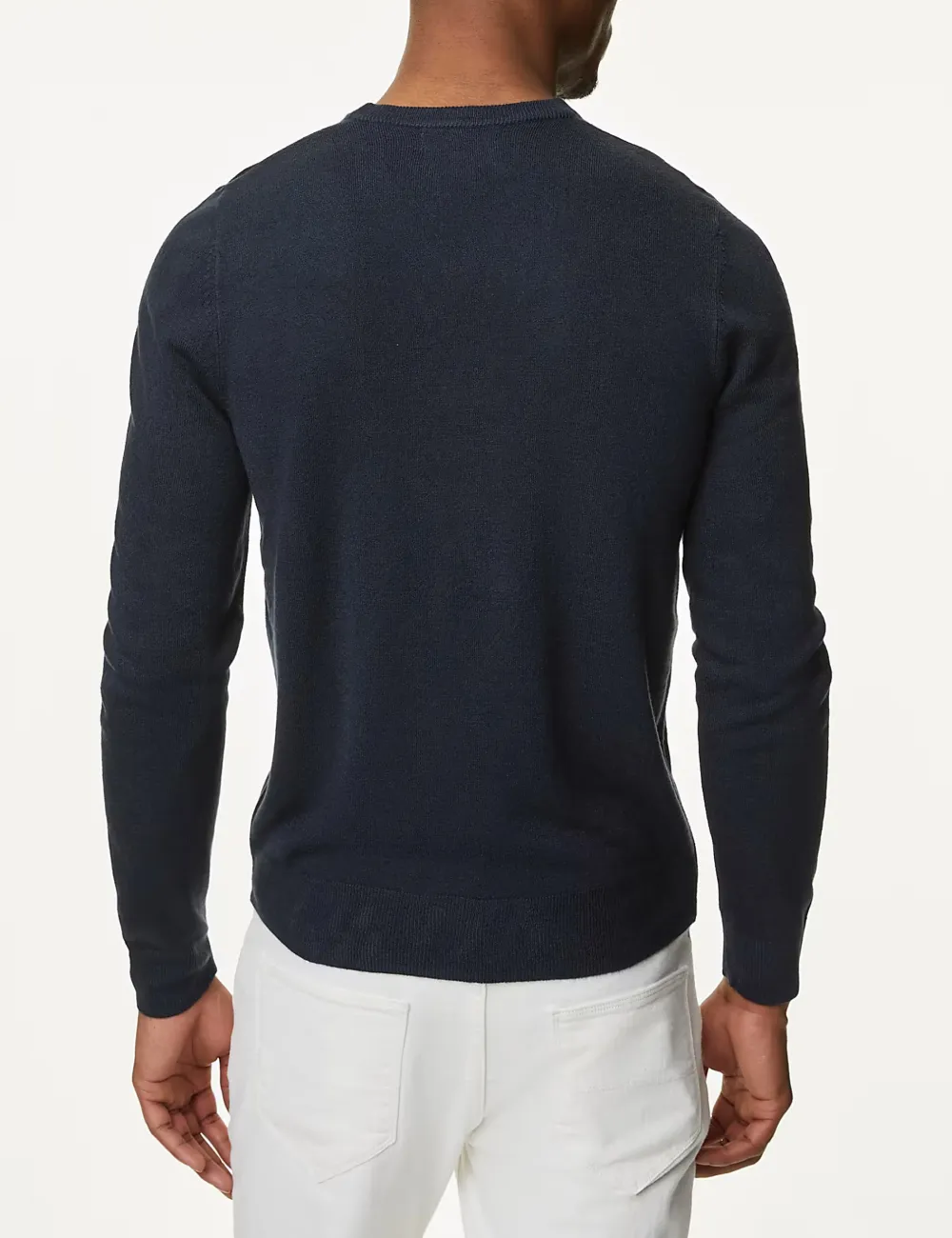 V-neck Long-Sleeved Knitted Sweater