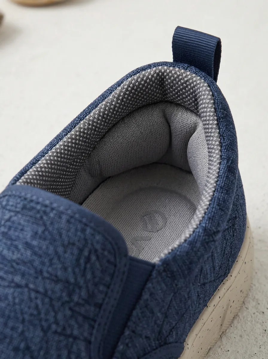 Signature Stretch Geometric Look Men's Stretch Canvas Shoes