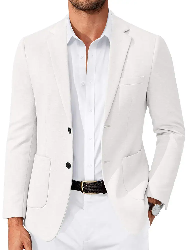 Soft Touch Business Casual Two Buttons Suit Jacket Blazer Coat