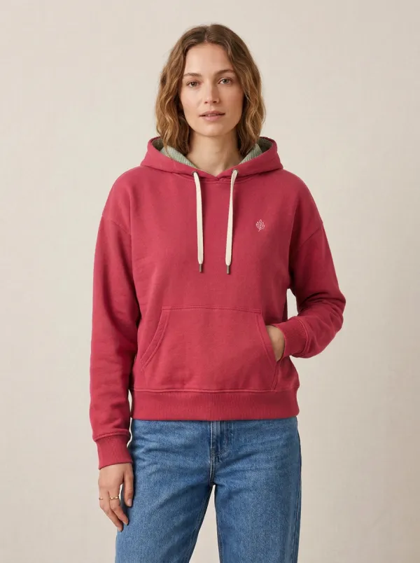 Women's Leaf Graphic Embroidered Casual Hoodie