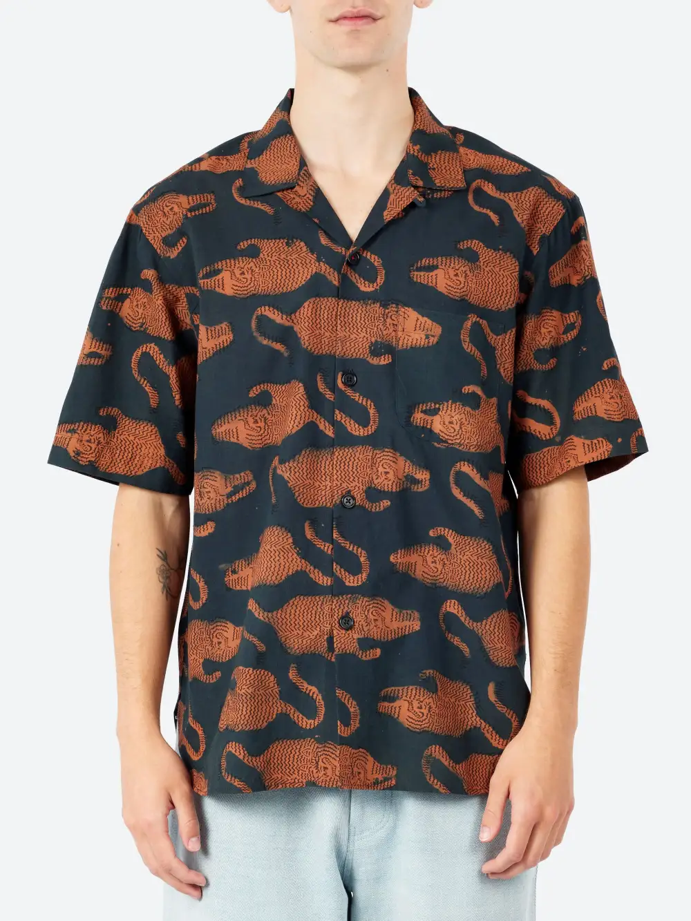 Men's Short Sleeve Button Front Shirt