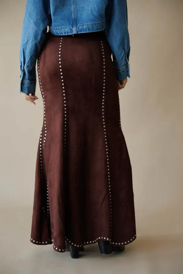 Studded Maxi Skirt