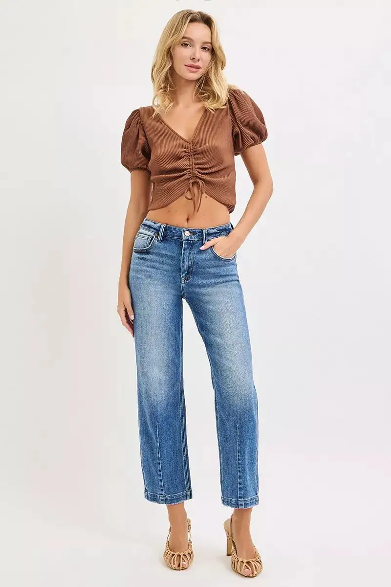 Casual High Waist Denim Jeans