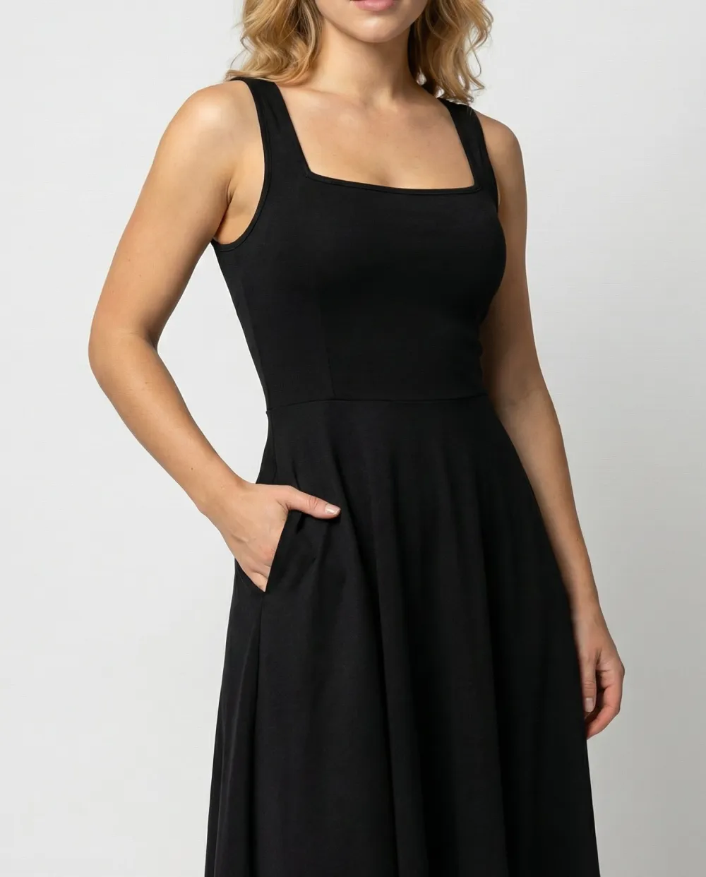 Women's Square-Neck Maxi Dress
