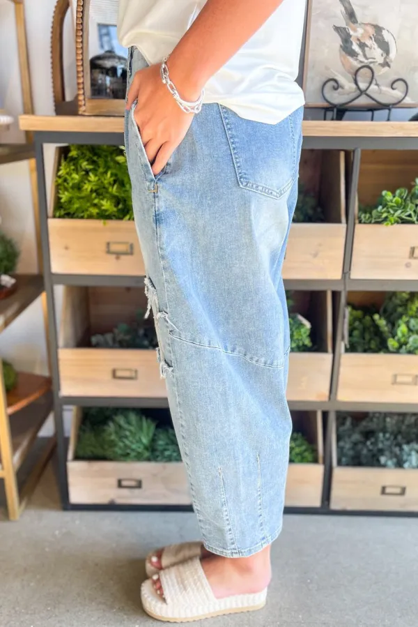 Bohemian High Waist Floral Print Jeans