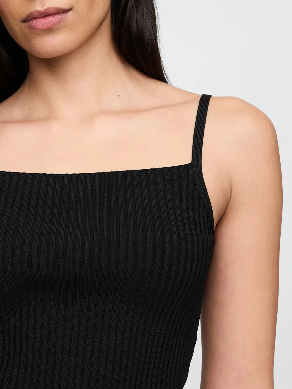 Solid Color Suspender Sweater
