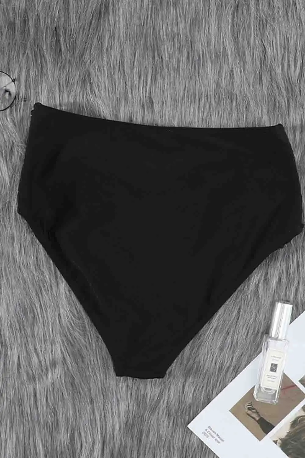 Swimwear Hollow Out Sides High Waist Swim Brief