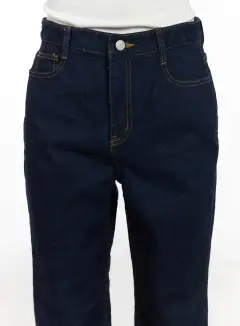 Solid Bootcut Jeans