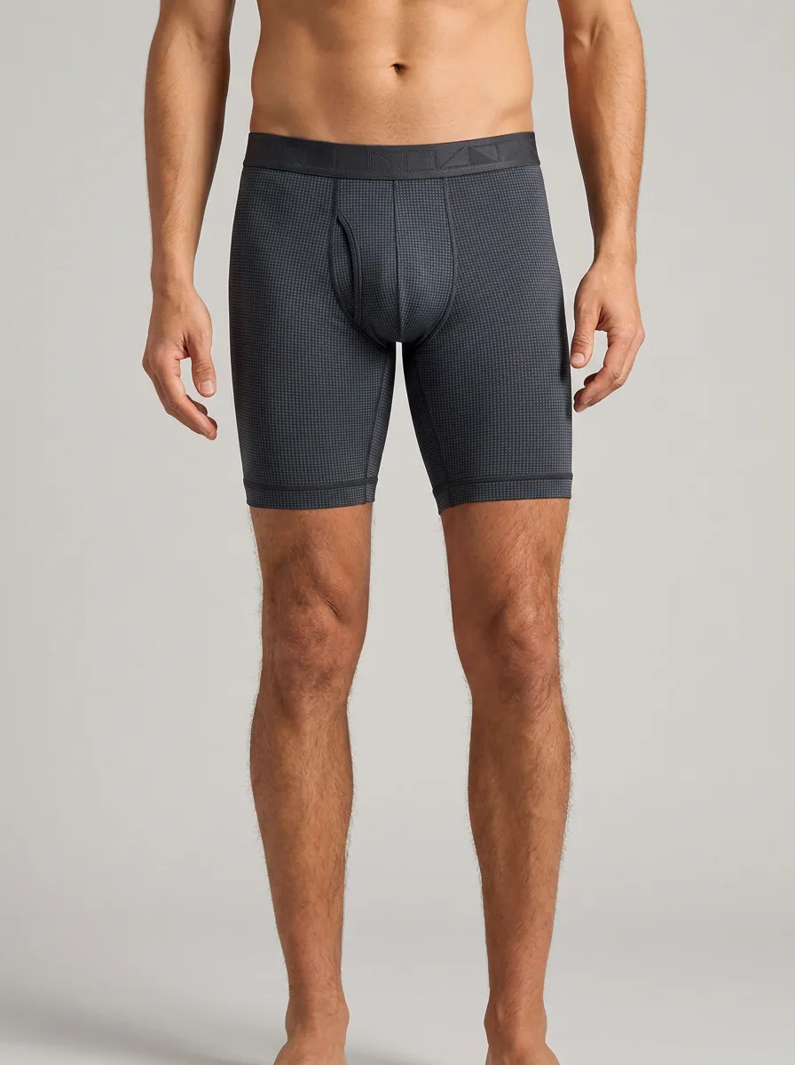 Men's Retro Minimalist Geometric Pattern Boxer Briefs