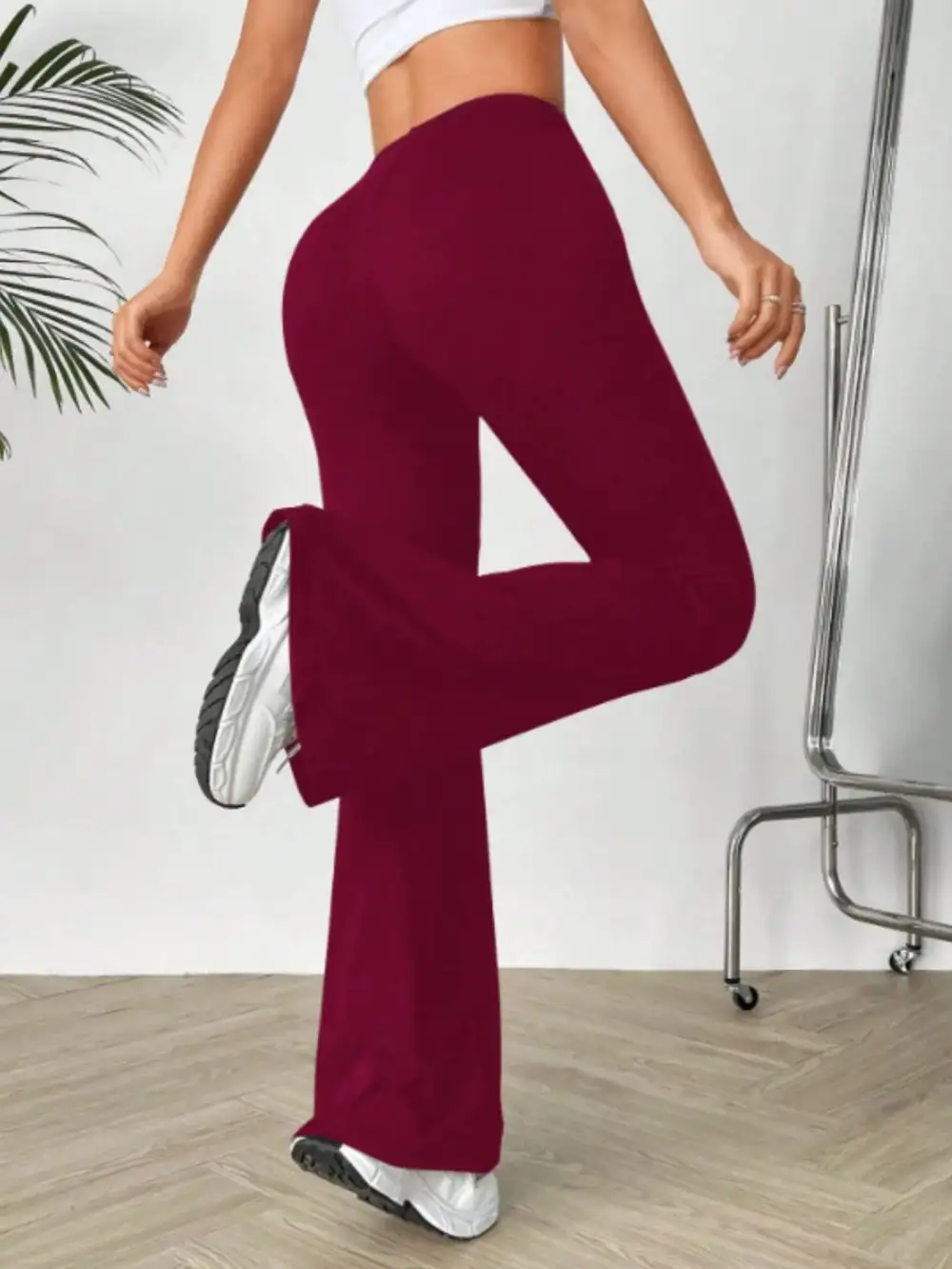 High Waisted Flared Pants