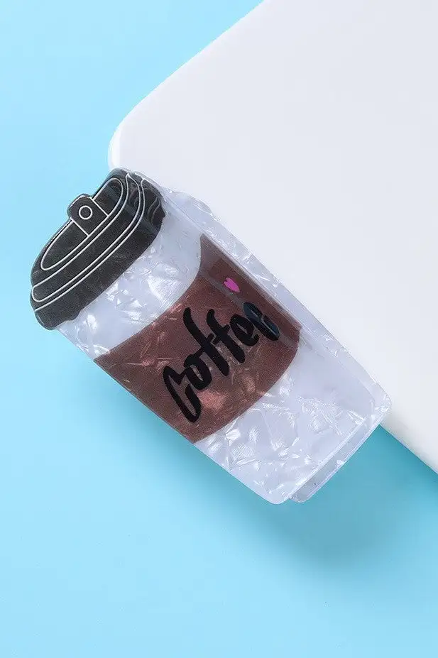 Iced Coffee Hair Claw Clip