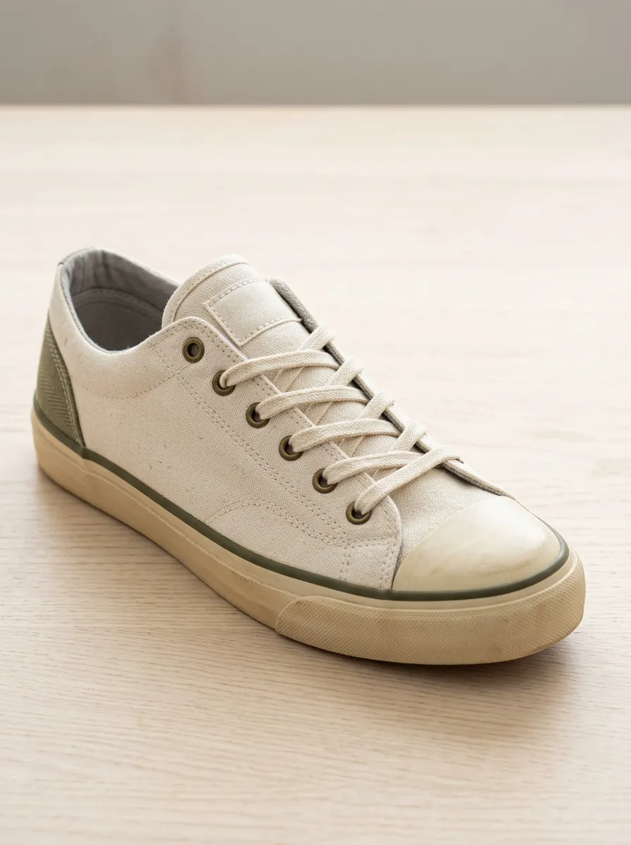 Relaxed Minimalist Graphic Finish Men's Canvas Shoes