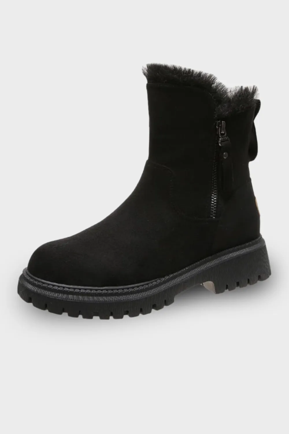 Mid Calf Boots Warm Lined Padded Design