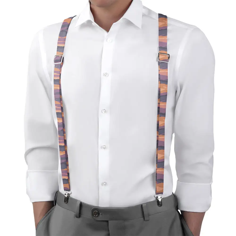 Mountain Sunset Theme Suspenders