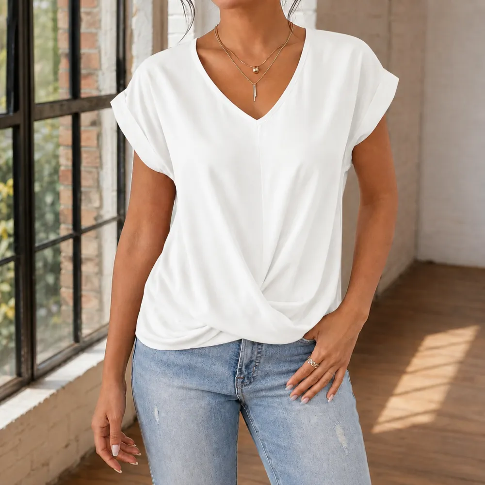 V-Neck Stretch Top