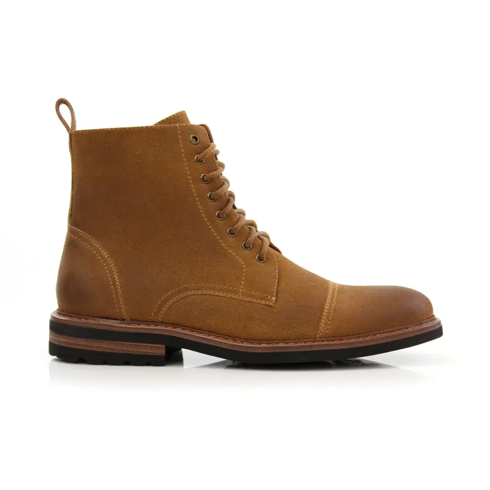 Classic Faux-Suede Suede Faux-Leather Dress Ankle Boots