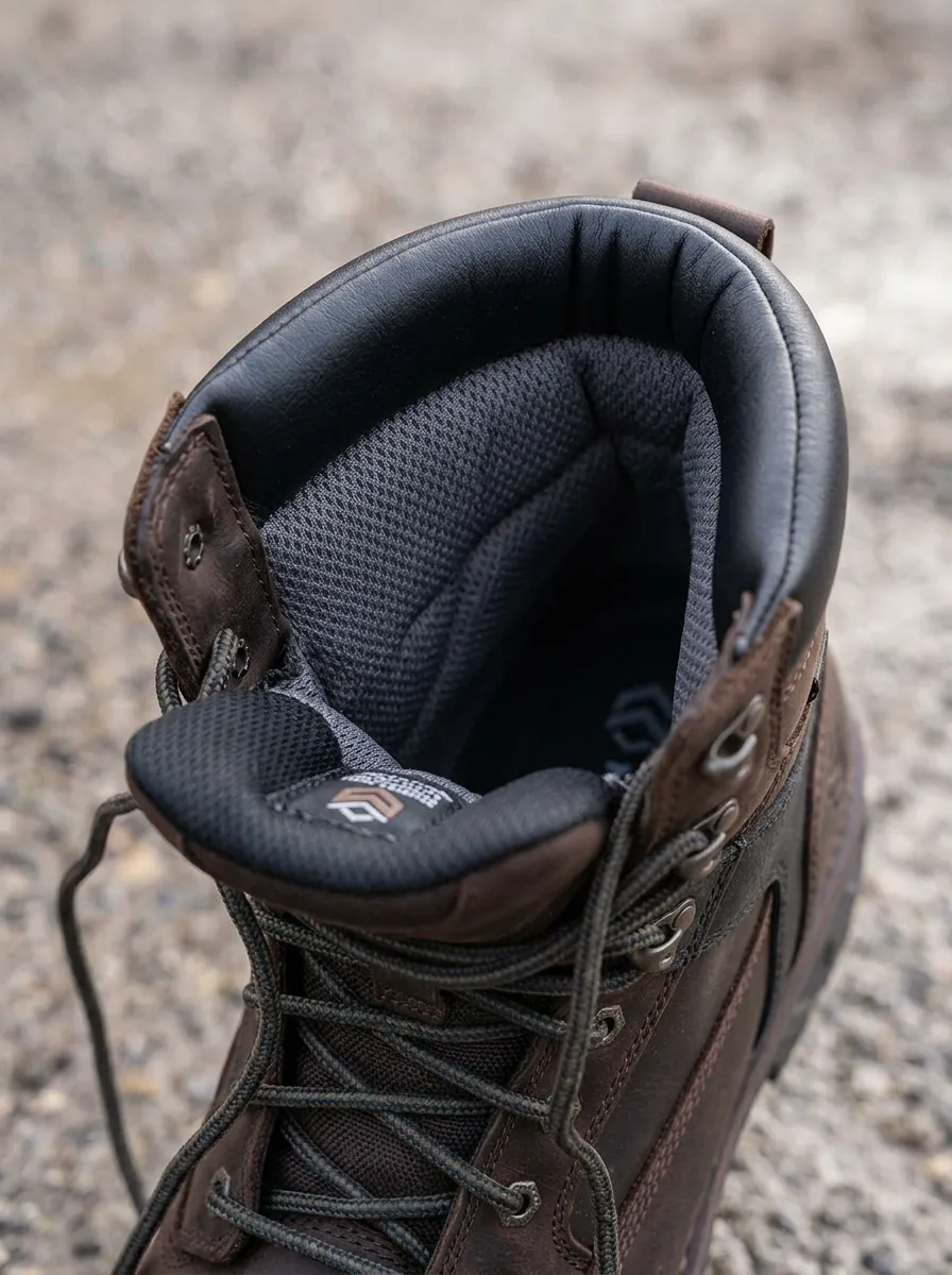 Workwear Leather-Look Men's Waterproof Work Boots