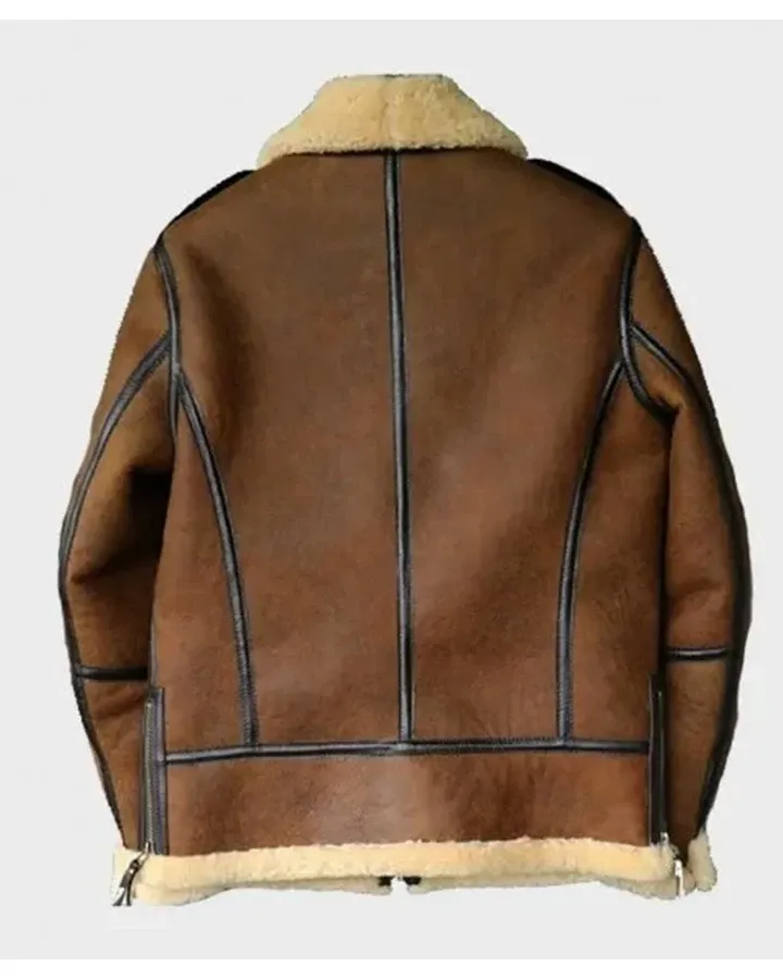 Aviator Bomber Shearling Sheepskin Jacket