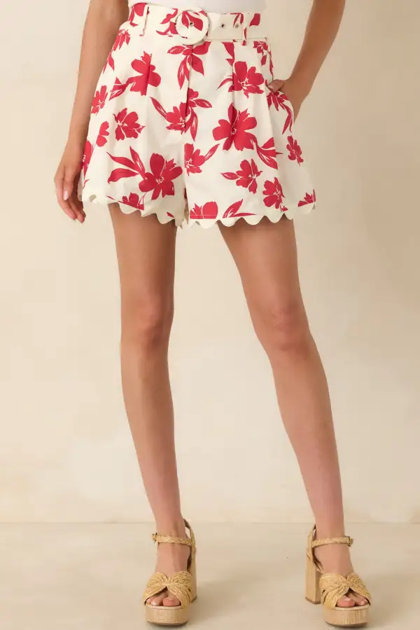 Laidback High Waisted Cotton Shorts