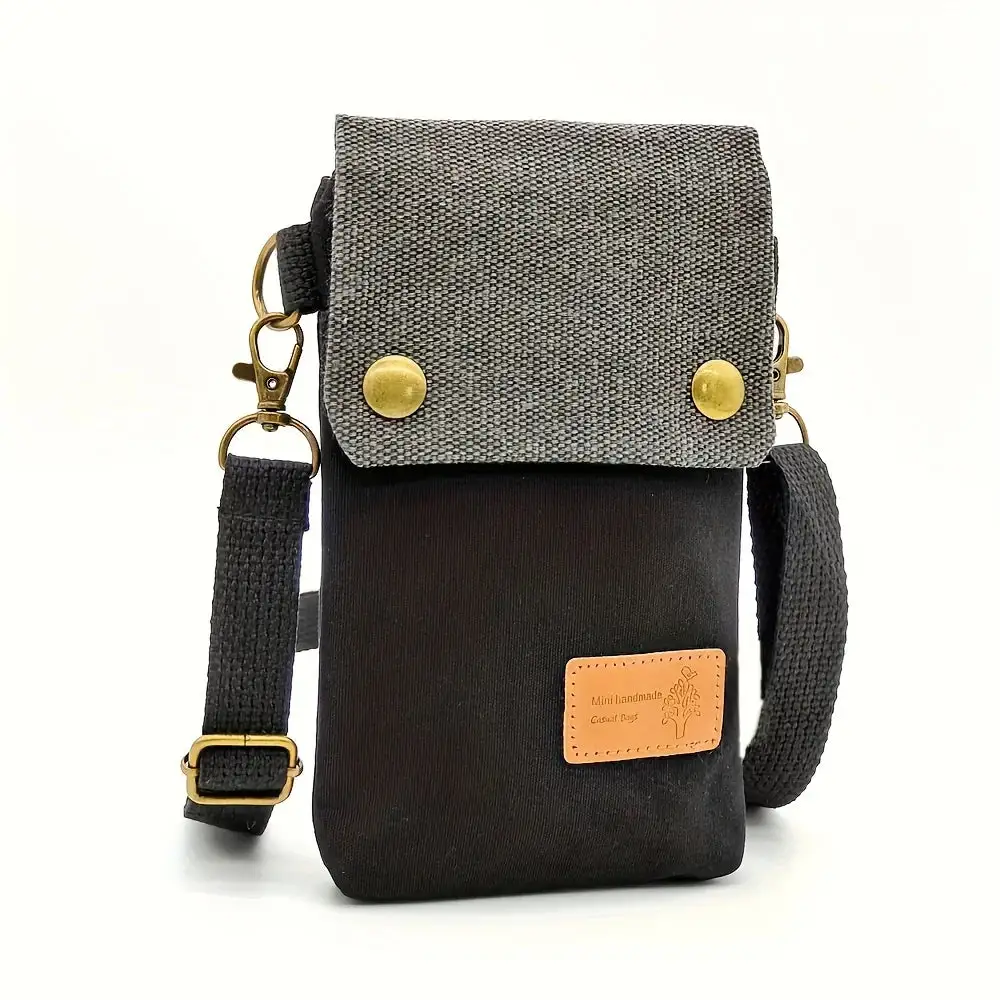 Modern Mini: Logo-Embellished Canvas Phone Bag