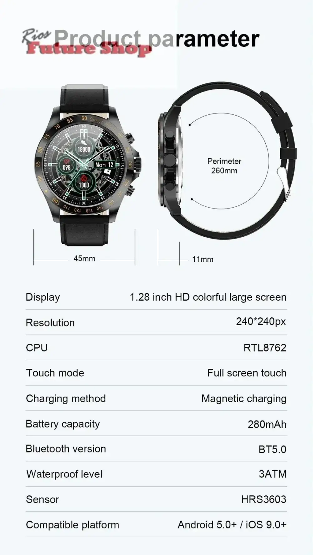 LW09 Business SmartWatch - The ultimate timepiece for professionals