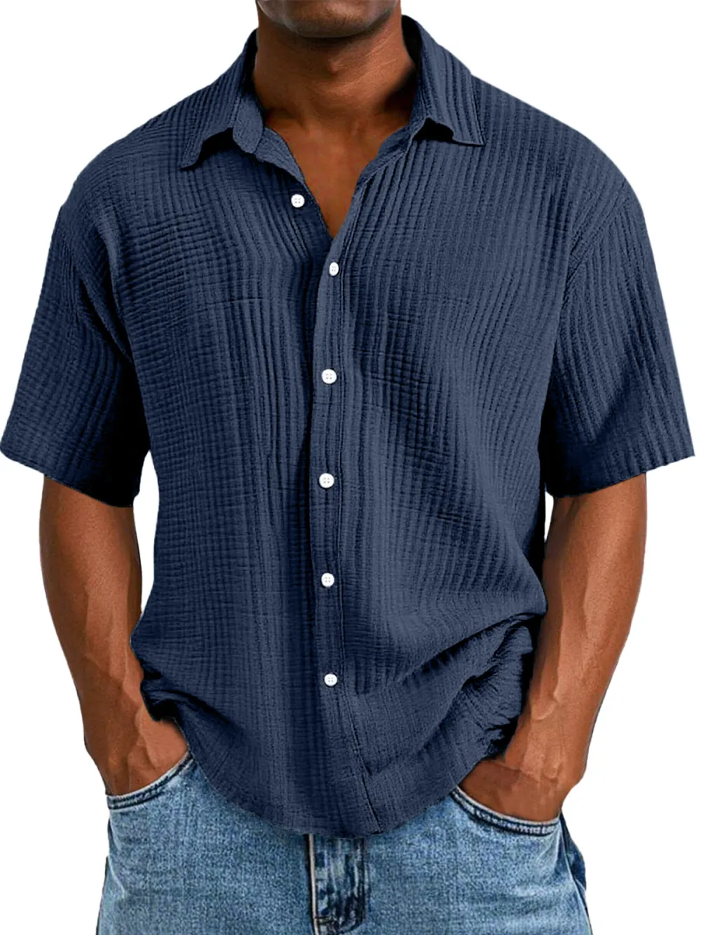 Short Sleeve Button Front Shirt