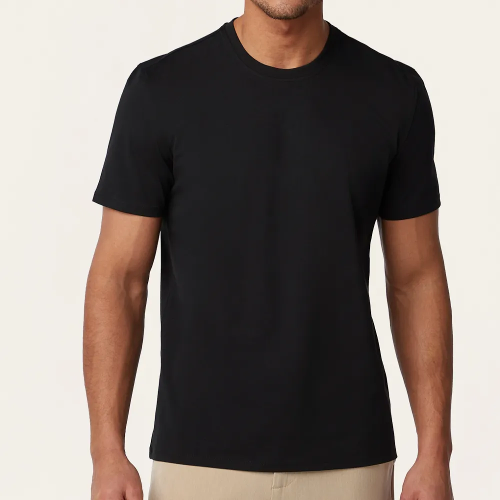 Polished Classic Fit Stretch Blend Round Neck T-Shirt