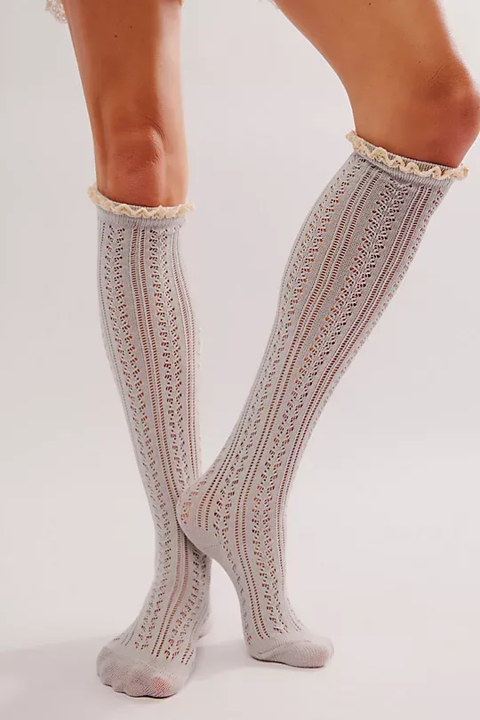 Lace Net Pointelle Tall