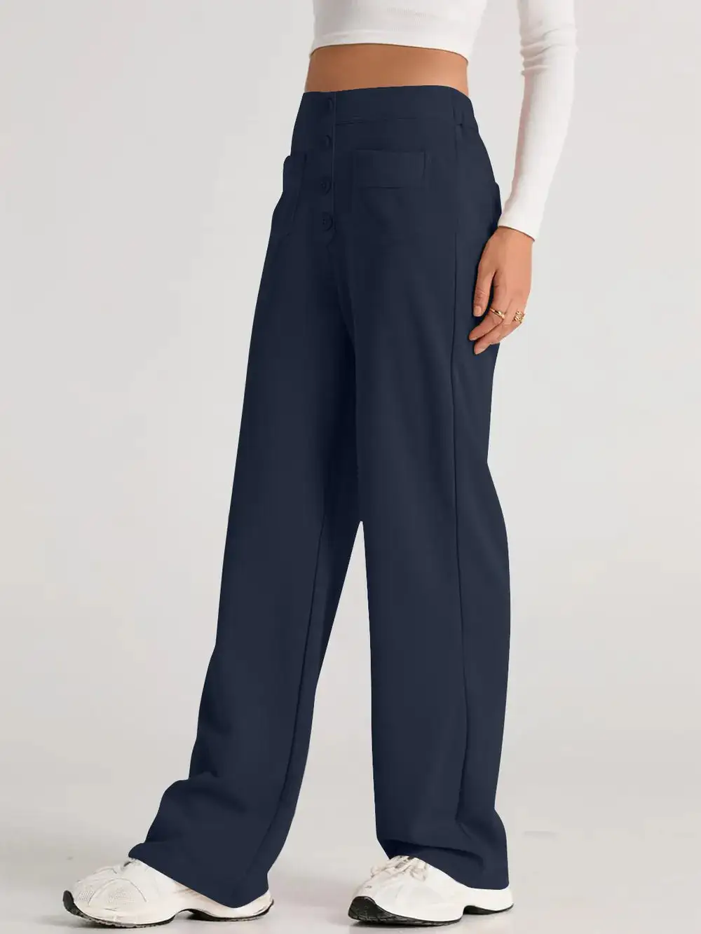 Wide Leg Comfort Fit Pants