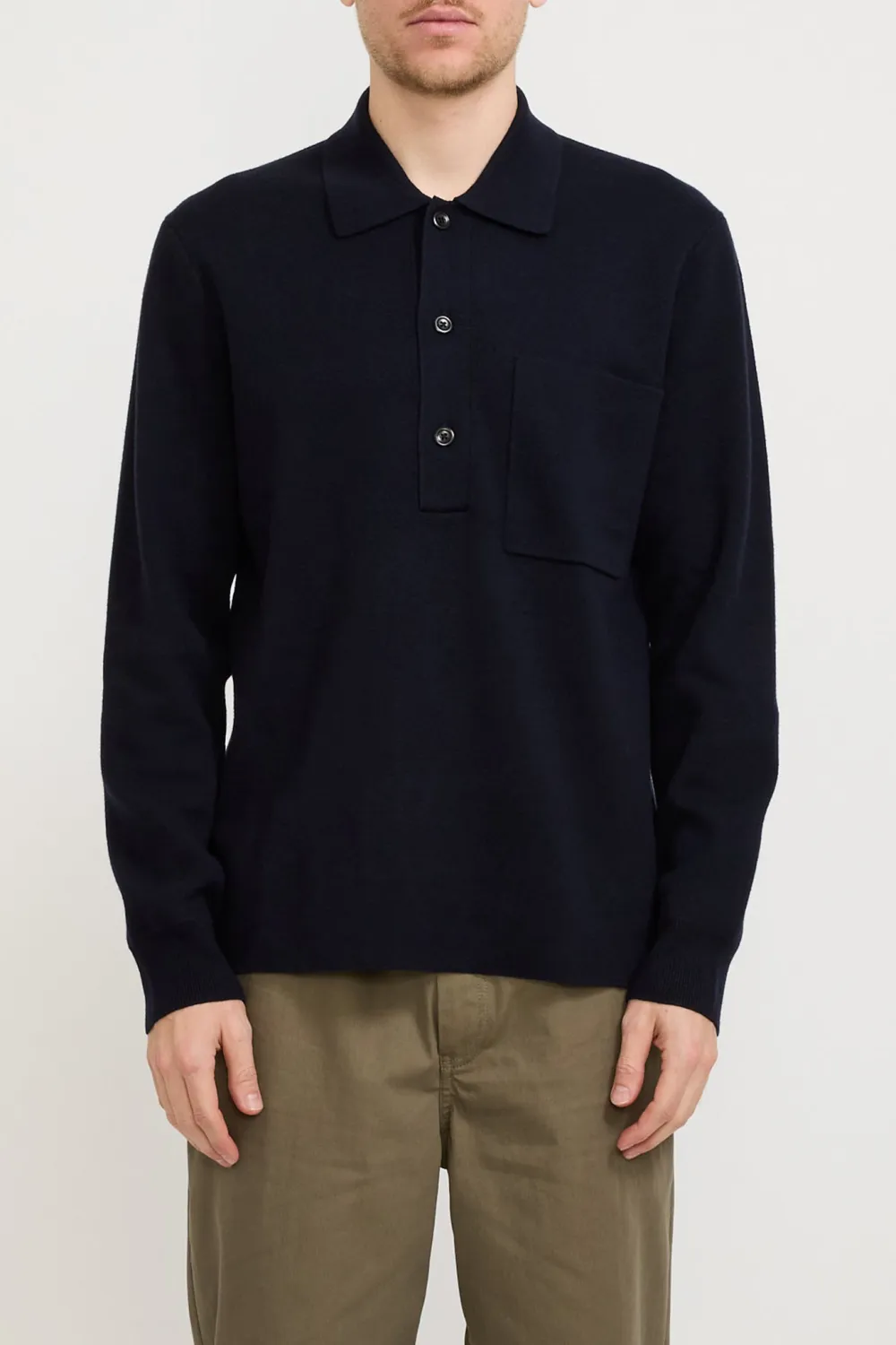 Cotton Polo Dark Navy