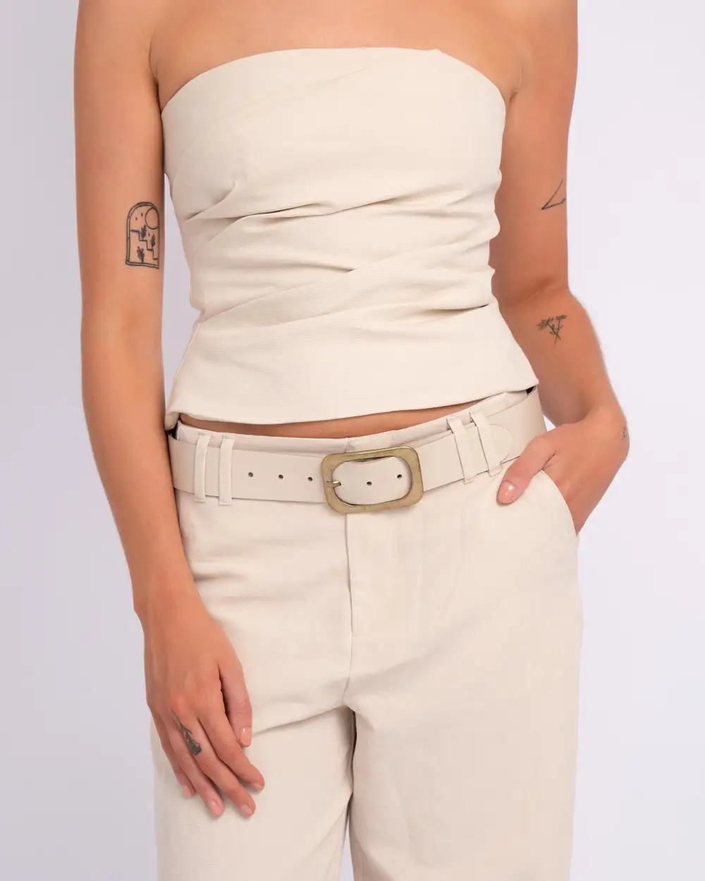 Statement Buckle Classic Leather Waist Belt