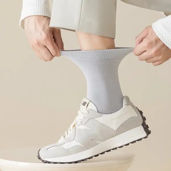 Cotton Flat Knit Crew Socks