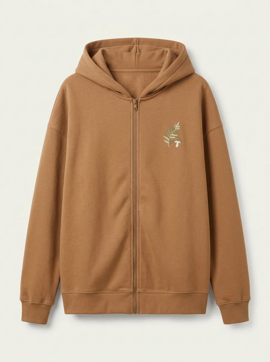Women's Zip-Front Pullover-Hood Sweatshirt
