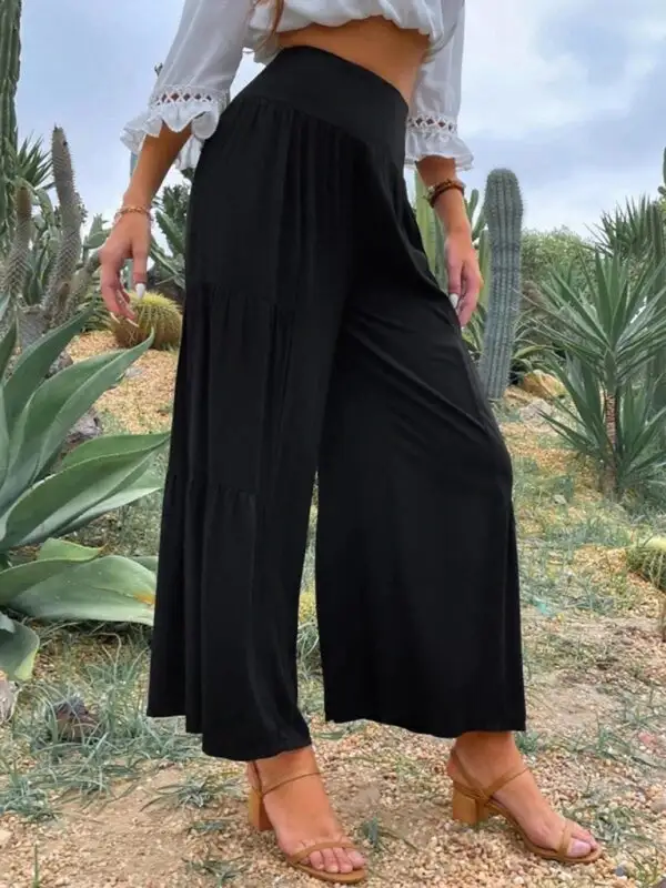Wide Leg Linen High Waist Loose Pants