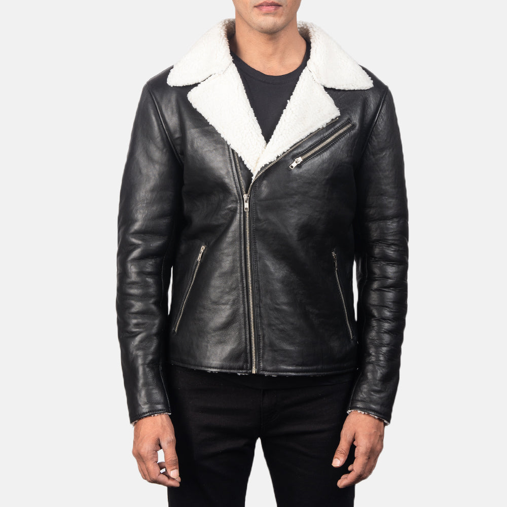 Men's Leather Shearling Jacket