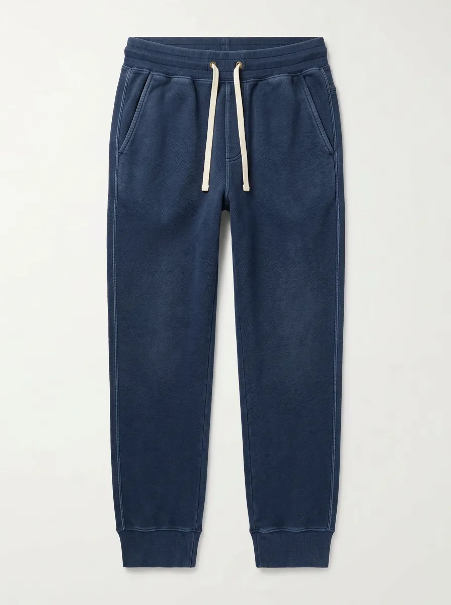 Unisex Casual Daily Wear Navy Blue Drawstring Jogger Pants for Casual Wear