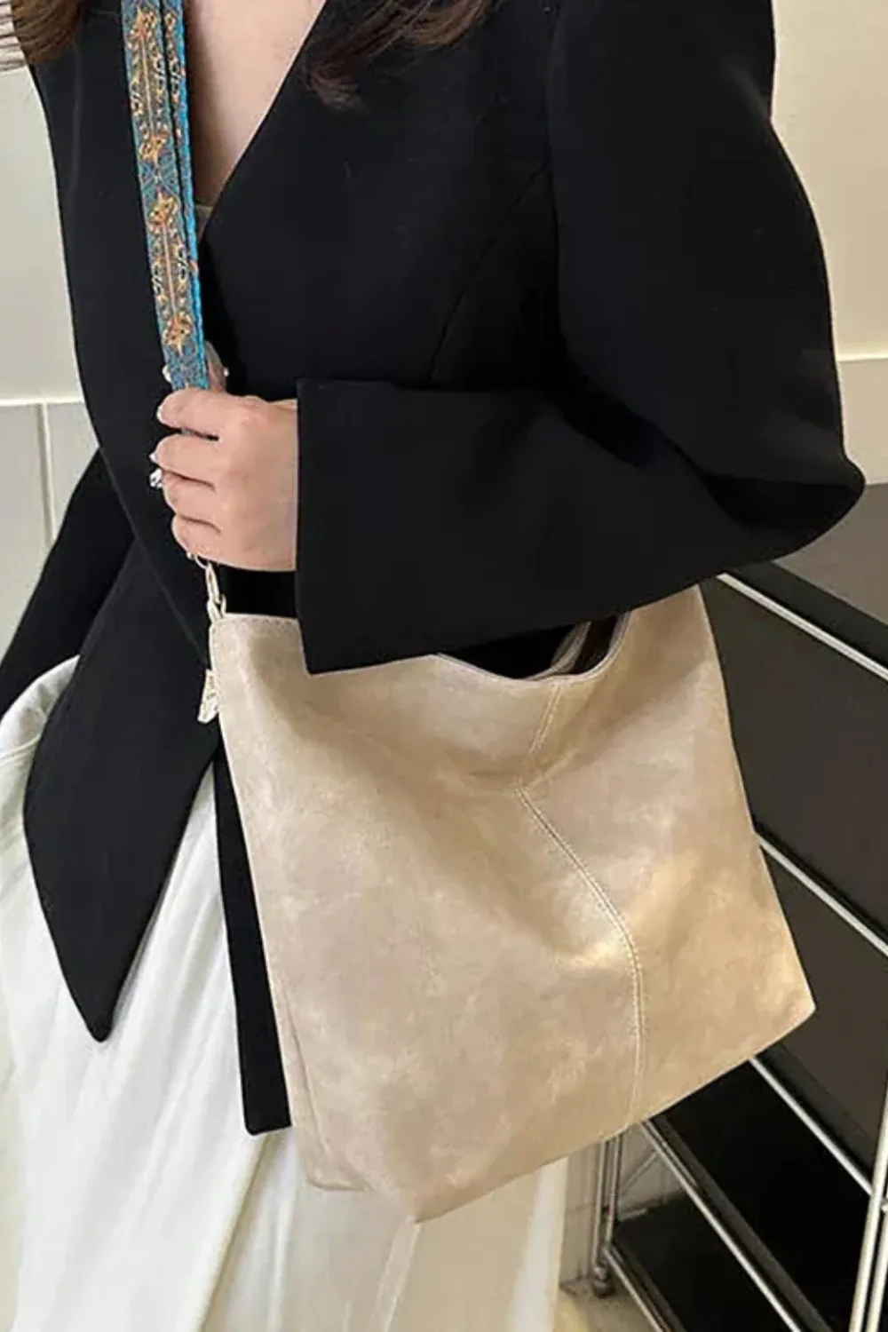 Leather Crossbody Shoulder Bag Adjustable Strap
