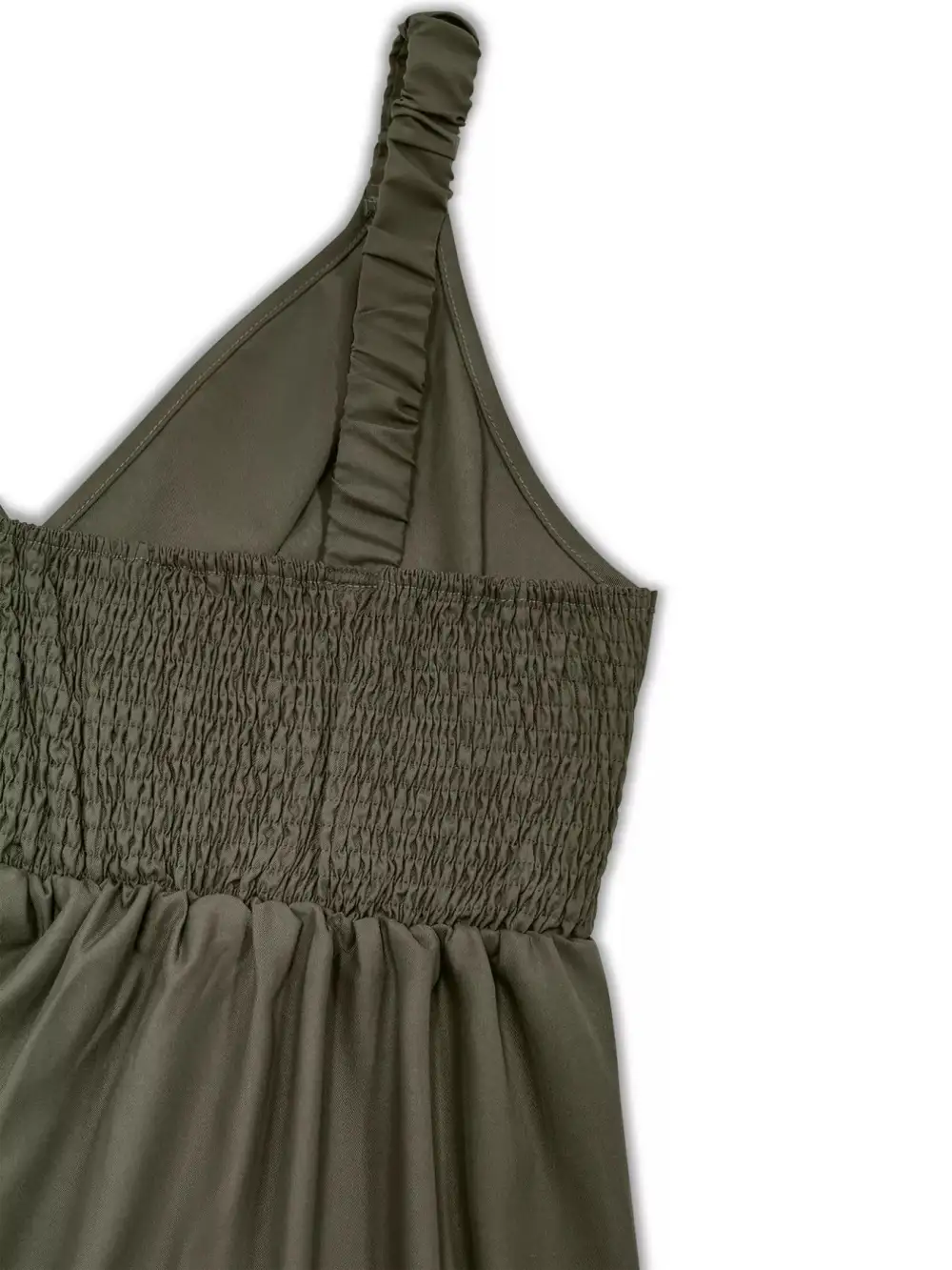 Plus Size Smocked Wide Leg Jumpsuit