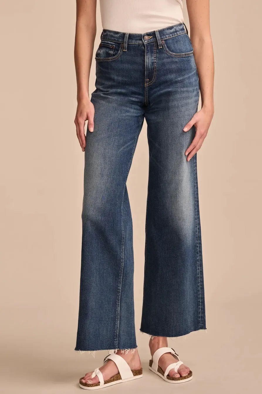 Casual Style High Leg Rise Wide Leg