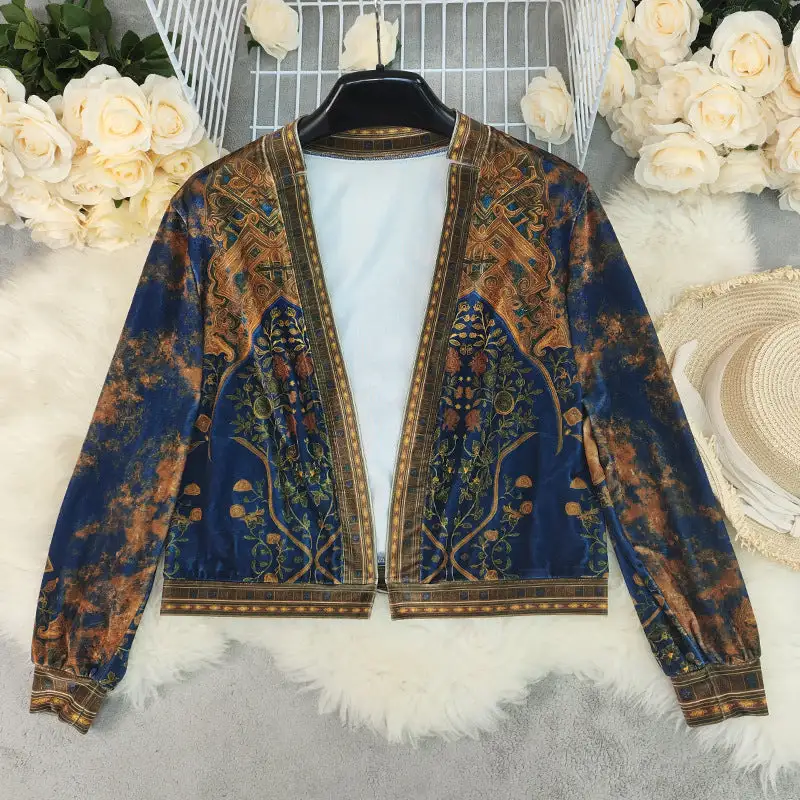 Long Sleeve Retro Casual Outerwear