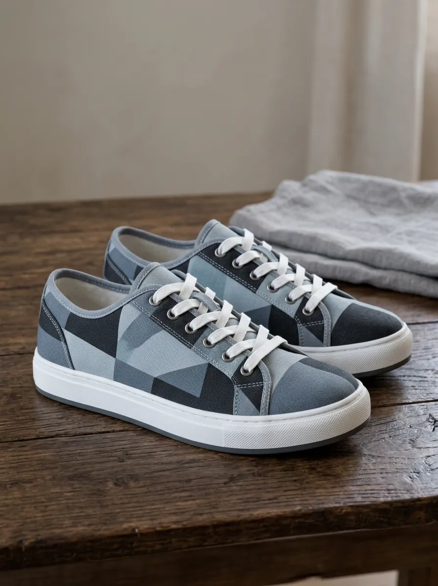 Men's Urban Geometric Pattern Patterned Chevron Canvas Shoes