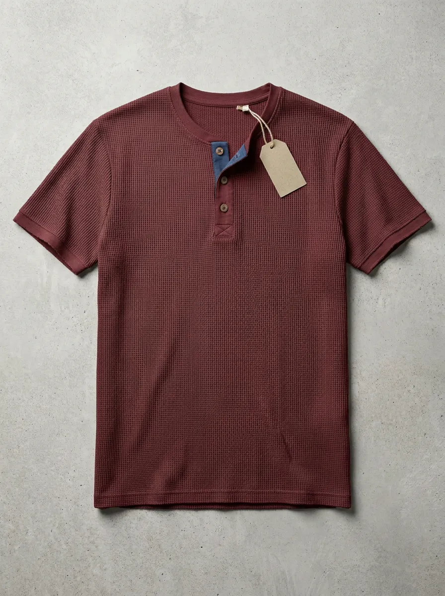 Refined Essential Men's Short-Sleeve Henley Shirt