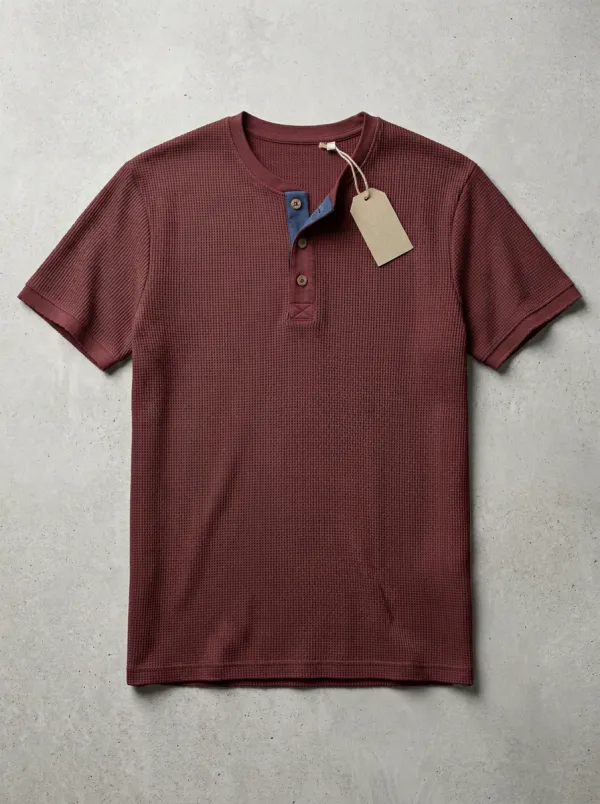 Refined Essential Men's Short-Sleeve Henley Shirt