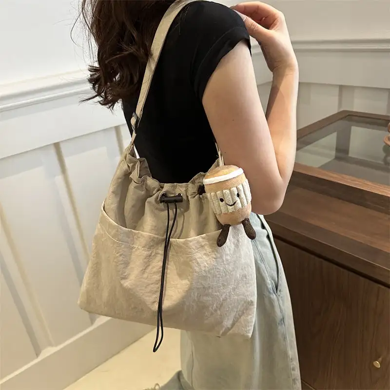 Drawstring Bucket Bag