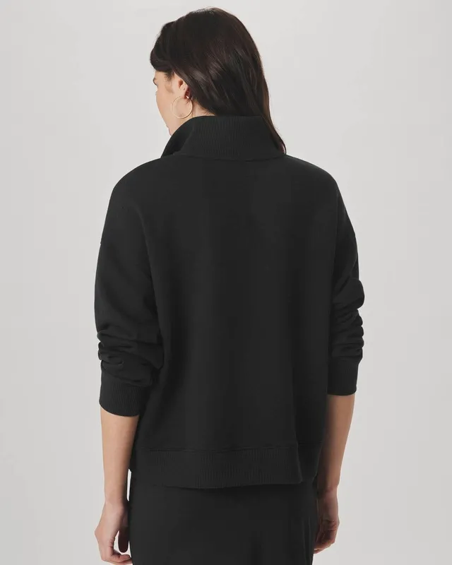 Balanced Draped Mockneck Pullover
