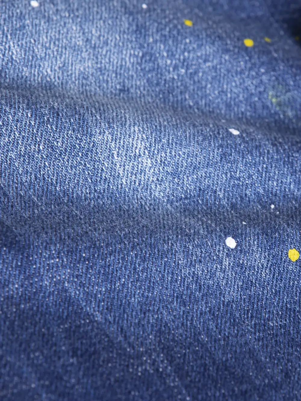 Paint Splatter Slim Fit Artistic Detail Jeans