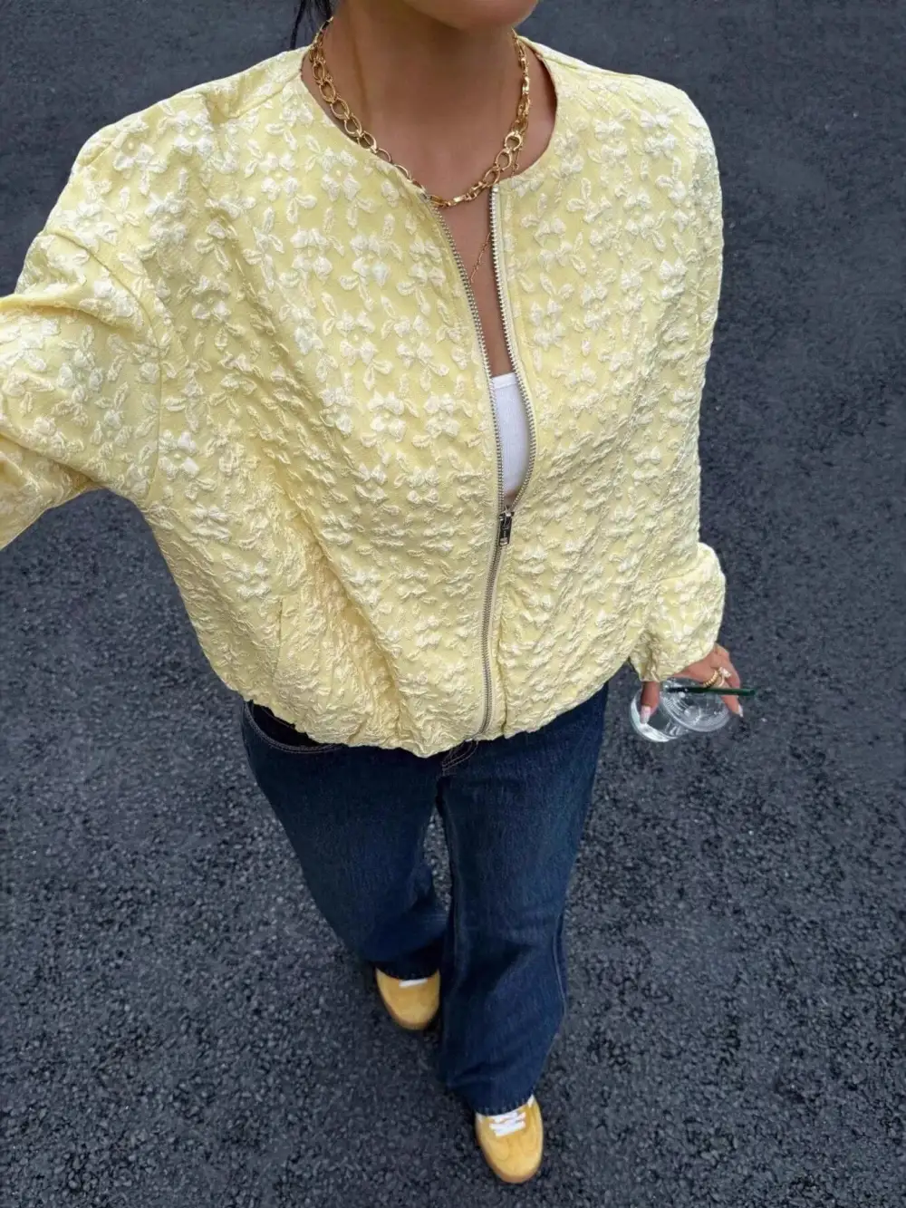 Zip-Up Textured Jacket