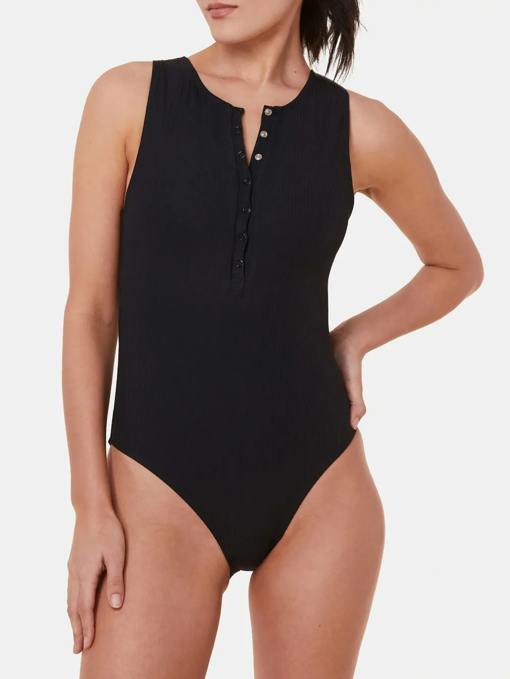 Button Open Swimsuit