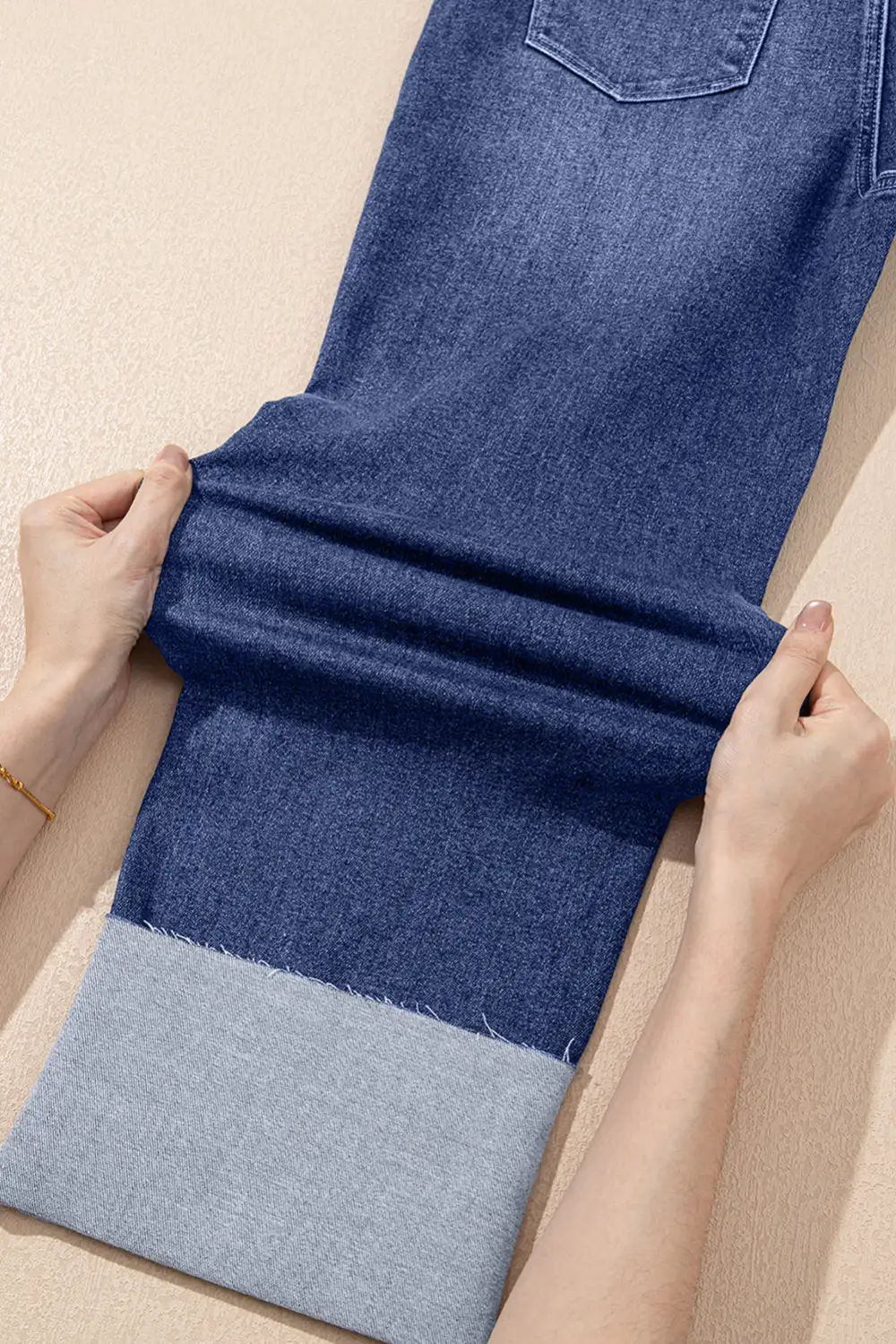 Raw Hem Sleeveless Denim Jeans
